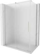 Mexen Velar cabină de duș glisantă 140 x 85 cm, înghețat, nichel periat - 871-140-085-31-97