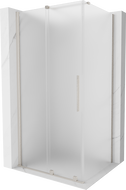 Mexen Velar cabină de duș glisantă 140 x 100 cm, înghețat, nichel periat - 871-140-100-31-97