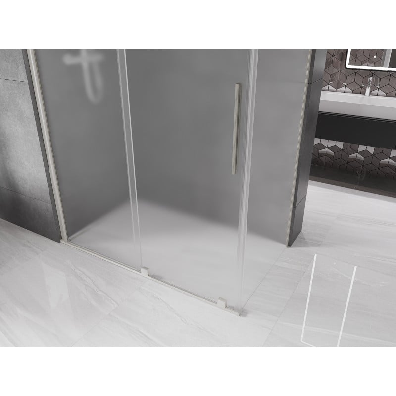 Mexen Velar cabina de duș glisantă 150 x 75 cm, ceață, nichel periat - 871-150-075-31-97