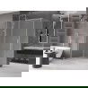 Mexen Velar tolóajtós zuhanykabin 160 x 85 cm, matt, csiszolt nikkel - 871-160-085-31-97