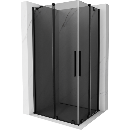 Mexen Velar Duo cabină de duș culisantă 90 x 80 cm, grafit, negru - 871-090-080-42-70