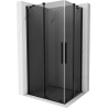 Mexen Velar Duo cabină de duș culisantă 90 x 80 cm, grafit, negru - 871-090-080-42-70
