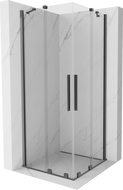 Mexen Velar Duo cabină de duș glisantă 80 x 80 cm, transparent, gun metal - 871-080-080-02-95