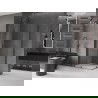 Mexen Velar Duo tolóajtós zuhanykabin 90 x 80 cm, átlátszó, gun metal - 871-090-080-02-95
