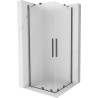 Mexen Velar Duo cabină de duș culisantă 80 x 80 cm, sablat, metal armat - 871-080-080-32-95