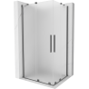 Mexen Velar Duo cabină de duș glisantă 100 x 90 cm, îngheț, gun metal - 871-100-090-32-95