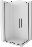 Mexen Velar Duo cabină de duș culisantă 100 x 90 cm, mată, gun metal - 871-100-090-32-95