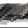 Mexen Velar Duo cabină de duș cu uși glisante 100 x 90 cm, grafit, gun metal - 871-100-090-42-95