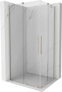 Mexen Velar Duo cabină de duș culisantă 90 x 80 cm, transparent, nichel periat - 871-090-080-02-97
