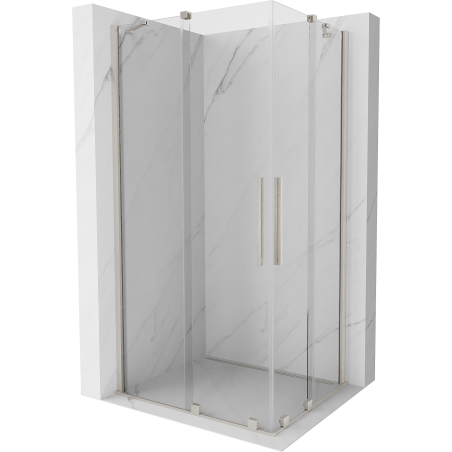 Mexen Velar Duo cabină de duș glisantă 100 x 90 cm, transparent, nichel periat - 871-100-090-02-97