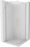 Mexen Velar Duo cabină de duș culisantă 90 x 90 cm, îngheț, nichel periat - 871-090-090-32-97