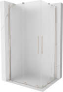 Mexen Velar Duo cabină de duș culisantă 100 x 90 cm, înghețat, nichel periat - 871-100-090-32-97