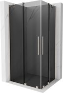 Mexen Velar Duo cabină de duș cu ușă culisantă 100 x 90 cm, grafit, nichel periat - 871-100-090-42-97