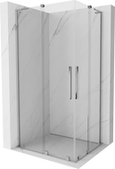Mexen Velar L Duo cabină de duș glisantă 100 x 90 cm, transparent, crom - 871-100-090-02-03-01