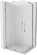 Mexen Velar L Duo cabină de duș glisantă 90 x 80 cm, mat, crom - 871-090-080-02-33-01