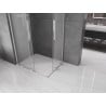 Mexen Velar L Duo cabină de duș glisantă 90 x 80 cm, mat, crom - 871-090-080-02-33-01
