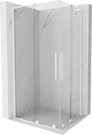 Mexen Velar L Duo cabină de duș culisantă 100 x 90 cm, transparentă, albă - 871-100-090-02-03-20