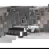 Mexen Velar L Duo cabină de duș culisantă 100 x 90 cm, transparentă, albă - 871-100-090-02-03-20