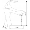 Mexen Estrella R02 set cadă, Crom - 72303R02-00