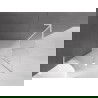 Mexen Velar L Duo cabină de duș glisantă 90 x 80 cm, înghețat, albă - 871-090-080-02-33-20