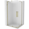Mexen Velar L Duo cabină de duș culisantă 90 x 80 cm, mat, auriu - 871-090-080-02-33-50