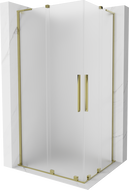Mexen Velar L Duo cabină de duș glisantă 90 x 80 cm, mat, aurie - 871-090-080-02-33-50