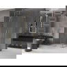 Mexen Velar L Duo cabină de duș glisantă 90 x 80 cm, transparent, auriu - 871-090-080-02-03-50