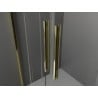 Mexen Velar L Duo cabină de duș glisantă 100 x 90 cm, grafit, auriu - 871-100-090-02-43-50