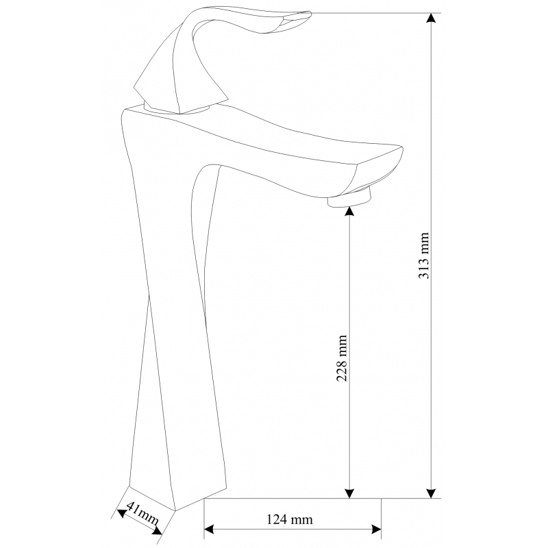 Mexen Estrella DQ02 kád készlet, króm - 72313DQ02-00