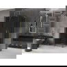 Mexen Velar L Duo cabină de duș glisantă 100 x 90 cm, grafit, auriu periat - 871-100-090-02-43-55