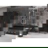 Mexen Velar L Duo cabină de duș glisantă 100 x 90 cm, grafit, cupru periat - 871-100-090-02-43-65