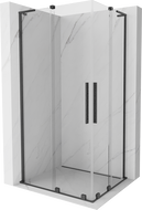 Mexen Velar L Duo cabină de duș glisantă 90 x 80 cm, transparent, gun gray periat - 871-090-080-02-03-66