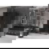 Mexen Velar L Duo cabină de duș culisantă 100 x 90 cm, grafit, gri pistol periat - 871-100-090-02-43-66
