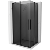 Mexen Velar L Duo cabină de duș glisantă 100 x 90 cm, grafit, negru - 871-100-090-02-43-70