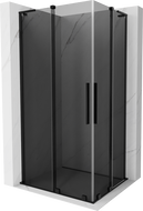 Mexen Velar L Duo cabină de duș culisantă 90 x 80 cm, grafit, negru - 871-090-080-02-43-70