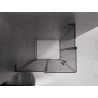 Mexen Velar L Duo cabină de duș culisantă 90 x 80 cm, grafit, negru - 871-090-080-02-43-70