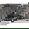 Mexen Velar L Duo cabină de duș glisantă 100 x 90 cm, mat, metalic gun - 871-100-090-02-33-95