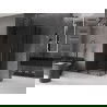 Mexen Velar L Duo cabină de duș glisantă 90 x 80 cm, grafit, metal pistol - 871-090-080-02-43-95