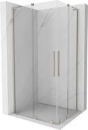 Mexen Velar L Duo cabină de duș culisantă 100 x 90 cm, transparent, nichel periat - 871-100-090-02-03-97