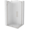 Mexen Velar L Duo cabină de duș glisantă 100 x 90 cm, mat, nichel periat - 871-100-090-02-33-97