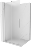 Mexen Velar perete de duş retractabil Walk-in 120 x 200 cm, mat 8 mm, crom - 871-120-000-33-01