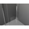 Mexen Velar tolóajtós zuhanyfal 85 x 200 cm, matt 8 mm, króm - 871-085-000-33-01