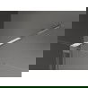 Mexen Velar kihúzható zuhanyfal 75 x 200 cm, matt üveg 8 mm, króm - 871-075-000-33-01