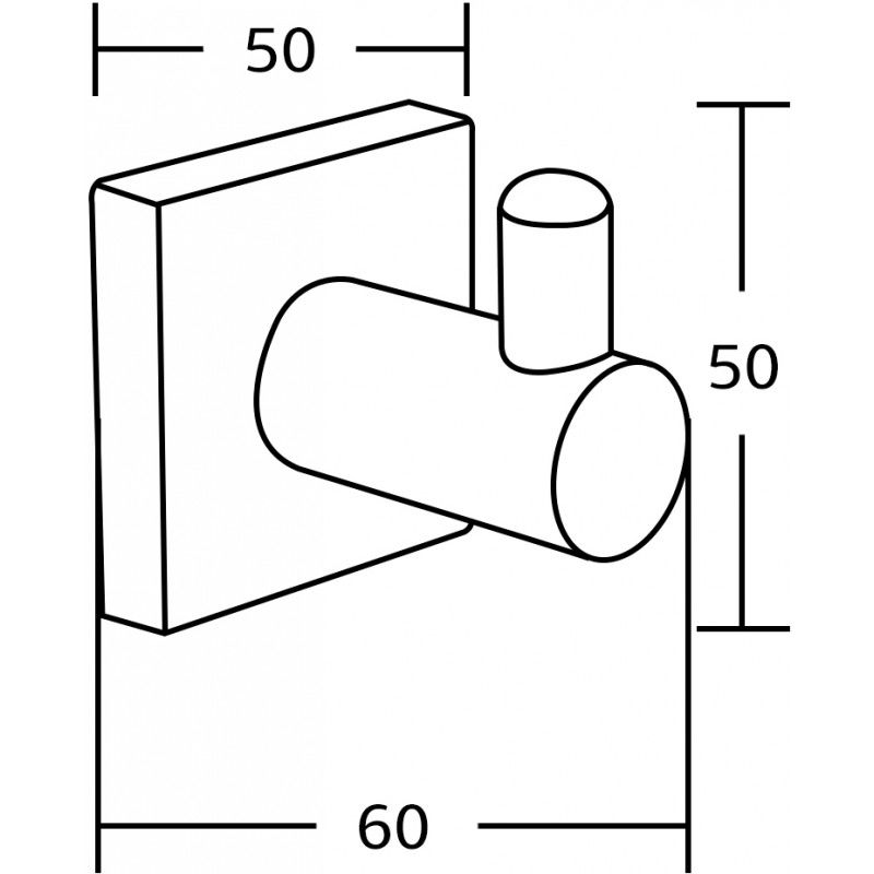 Mexen Rufo cârlig pentru prosop, negru - 7050935-70
