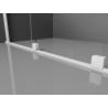 Mexen Velar perete de duș pliabil Walk-in 70 x 200 cm, mat 8 mm, alb - 871-070-000-33-20