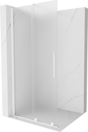 Mexen Velar perete de duș extensibil Walk-in 120 x 200 cm, sticlă frosted 8 mm, alb - 871-120-000-33-20