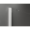 Mexen Velar perete de duș pliabil Walk-in 70 x 200 cm, mat 8 mm, alb - 871-070-000-33-20