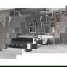 Mexen Velar húzódó Walk-in zuhanyfal 140 x 200 cm, matt 8 mm, fehér - 871-140-000-33-20