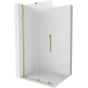 Mexen Velar tolózós zuhanyfal Walk-in 75 x 200 cm, matt üveg 8 mm, arany - 871-075-000-33-50