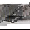 Mexen Velar tolózós zuhanyfal Walk-in 75 x 200 cm, matt üveg 8 mm, arany - 871-075-000-33-50